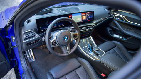 . BMW i4 M50 testkjørt i Tyskland.
